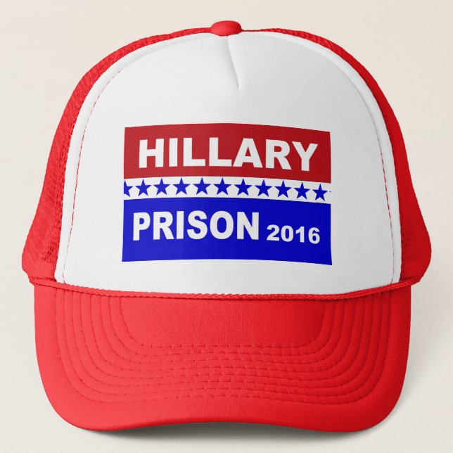 Hillary Prison 2016 Hat (Front)