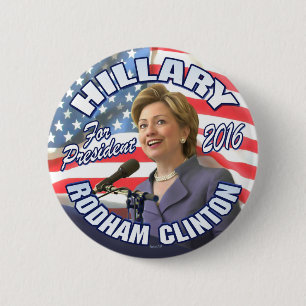 Hillary Rodham Clinton 2016 6 Cm Round Badge