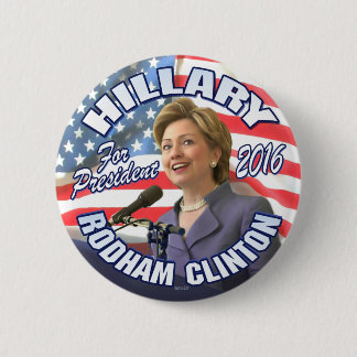 Hillary Rodham Clinton 2016 6 Cm Round Badge