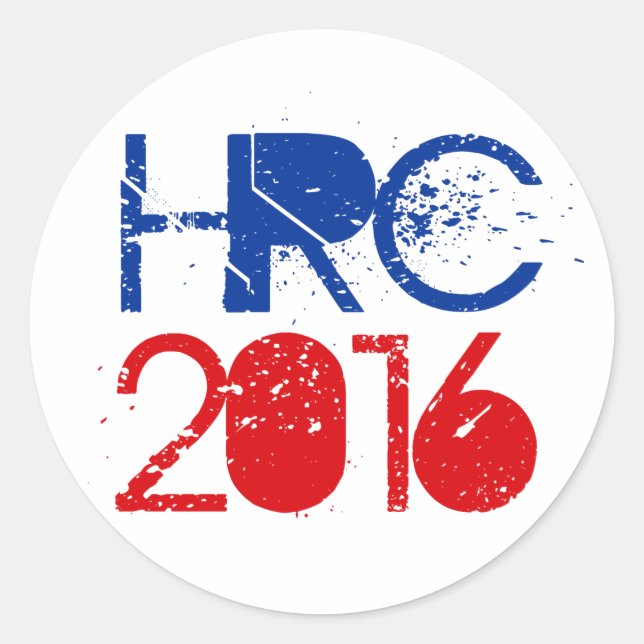 Hillary Rodham Clinton 2016 Classic Round Sticker (Front)