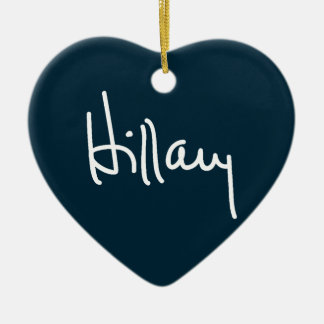 Hillary Signature Ceramic Ornaments