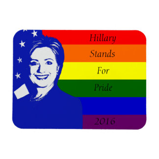 Hillary Stands For Pride Magnet