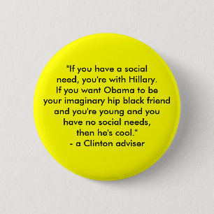 Hillary vs. Obama 6 Cm Round Badge