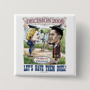 Hillary vs. Obama Button