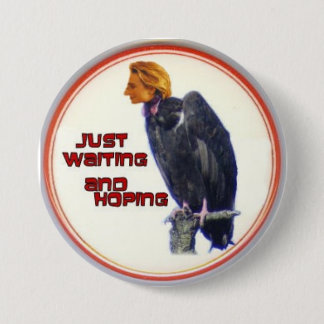 Hillary Vulture 3-Inch Button