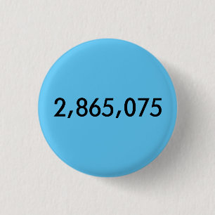 Hillary won the popular vote! 3 cm round badge