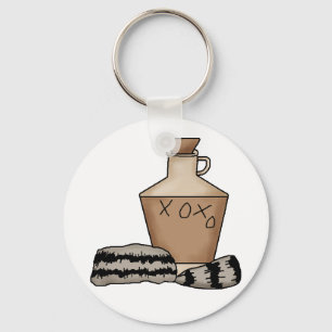 hillbilly-jug and hat key ring