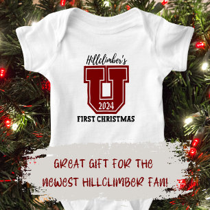 Hillclimber's First Christmas Customisable  Baby Bodysuit