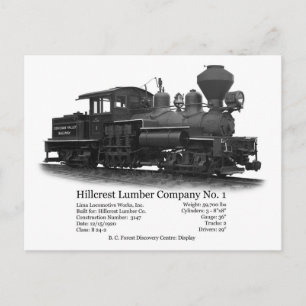 Hillcrest Shay No. 1 Postcard