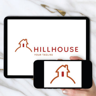 hillhouse logo,real estate logo,property branding, invitation