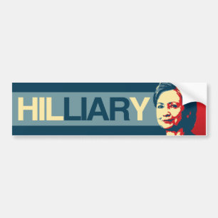HILLIARY - Anti-Hillary Propaganda - -  Bumper Sticker