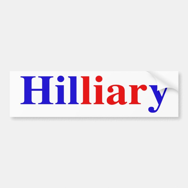 "Hilliary" Bumper Sticker (Front)