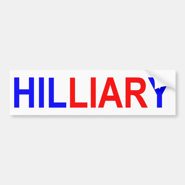 HILLIARY Bumper Sticker (Front)