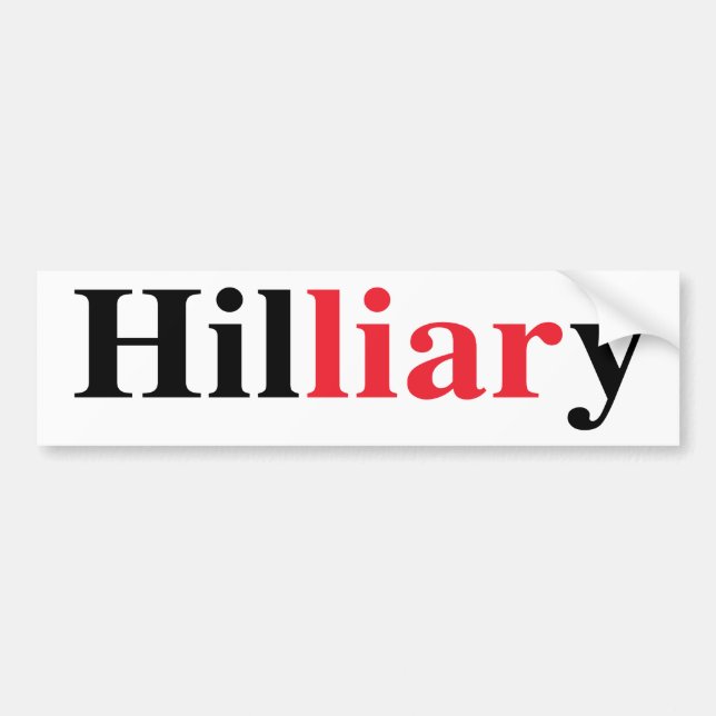 "Hilliary" Bumper Sticker (Front)