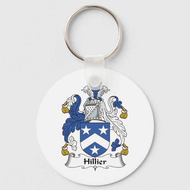 Hillier Family Crest Key Ring (Front)