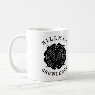 Hillmax Growledge Logo Black White Coffee Mug