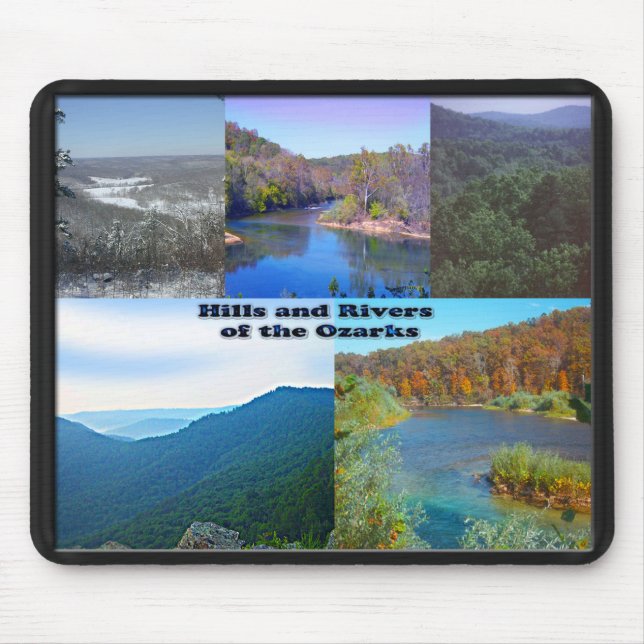 Hills and Rivers of the Ozarks Mouse Mat (Front)