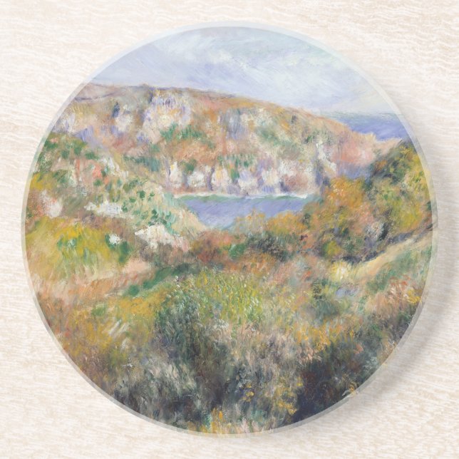 Hills around the Bay of Moulin Huet - Renoir Coaster (Front)