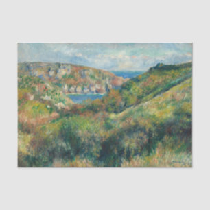 Hills around the Bay of Moulin Huet, Renoir Tissue Paper