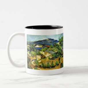 Hills in the French Provence - Paul Cezanne - c187 Two-Tone Coffee Mug
