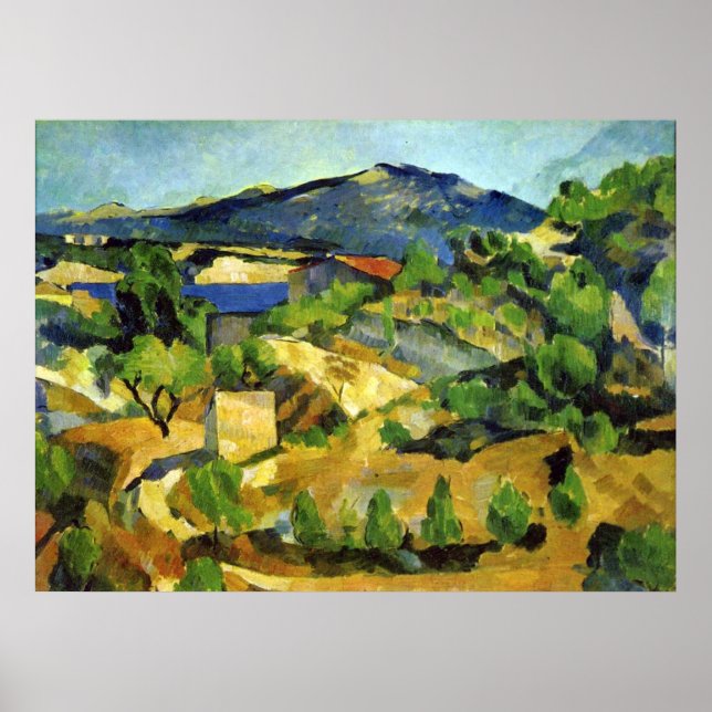 Hills in the French Provence - Paul Cezanne Poster (Front)