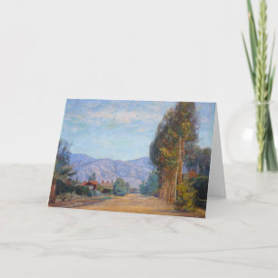 Hills Near Redlands, CA   Theodore Clement Steele Card