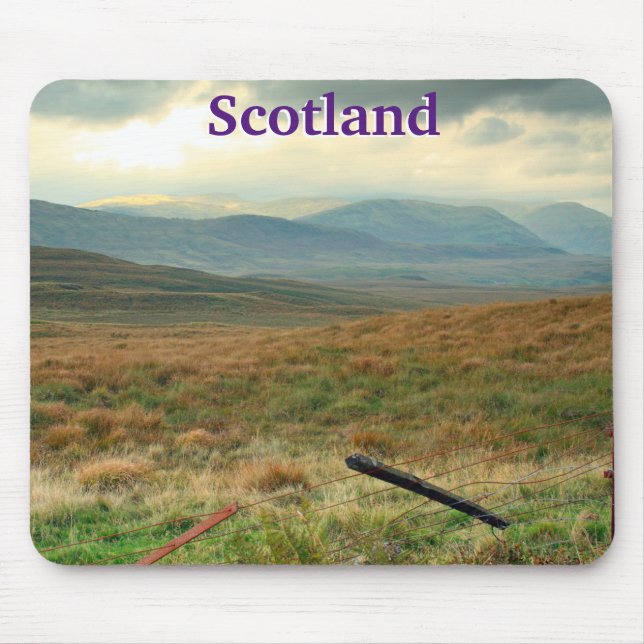 Hills of Perthshire, Scotland Mouse Mat (Front)