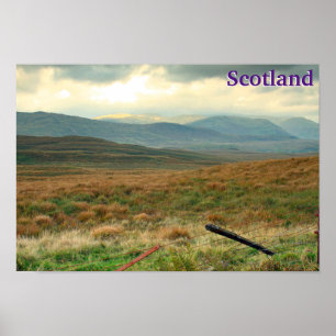 Hills of Perthshire, Scotland Poster