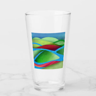 Hills On Ice Glass