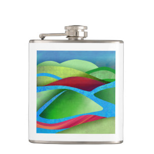Hills On Ice Hip Flask