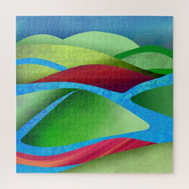 Hills On Ice Jigsaw Puzzle (Vertical)