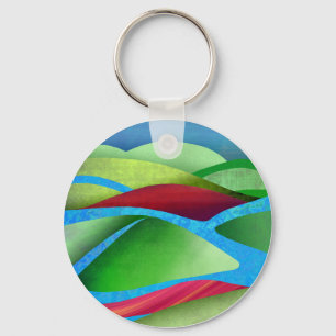 Hills On Ice Key Ring