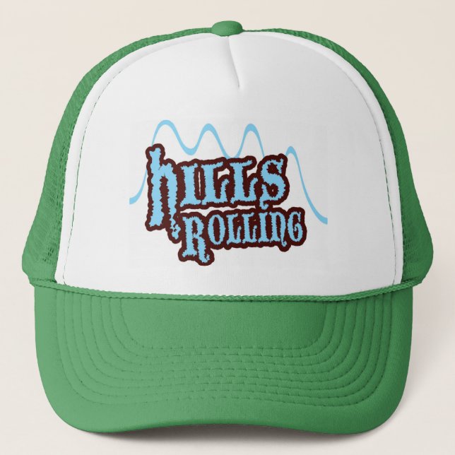 Hills Rolling Green Trucker Hat (Front)
