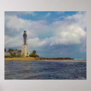 Hillsboro Inlet Light Scenic Poster