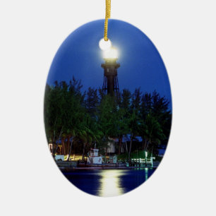 Hillsboro Lighthouse Ceramic Tree Decoration