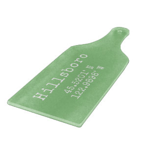 Hillsboro Oregon Latitude Longitude  Cutting Board