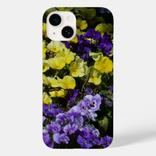 Hillside of Purple and Yellow Pansies Case-Mate iPhone 14 Case