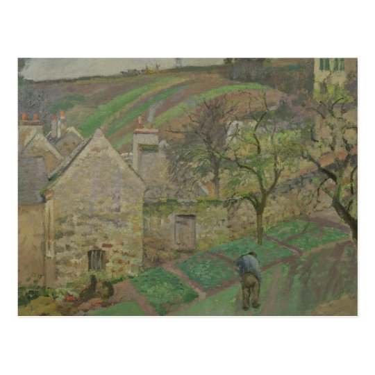 Hillside of the Hermitage, Pontoise, 1873 Postcard