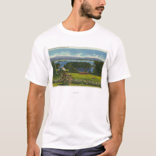 Hillside View of Diamond Island and Lake T-Shirt