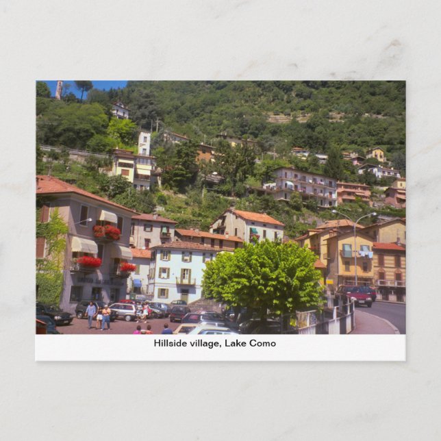 Hillside village, Lake Como Postcard (Front)