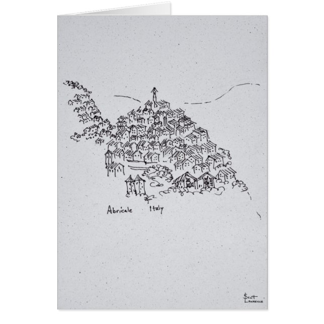 Hilltop Town of Abricale, Italy (Front)