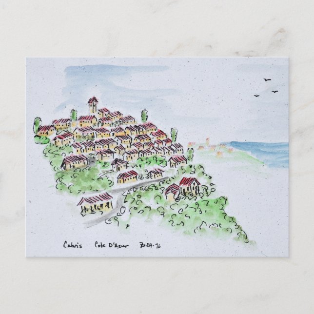 Hilltop village of Cabris | Provence, France Postcard (Front)