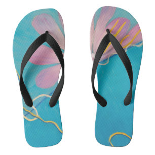 Hilma af Klint   Abstract Vintage Love - Eros I Flip Flops