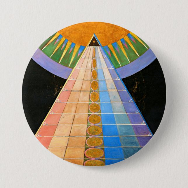 Hilma Af Klint Altarpiece No 1 7.5 Cm Round Badge (Front)