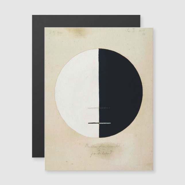 Hilma Af Klint, Buddha's Standpoint, Abstract Art Magnetic Invitation (Front/Back)