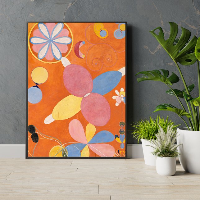 Hilma af Klint Orange Abstract Art Print (Creator Uploaded)
