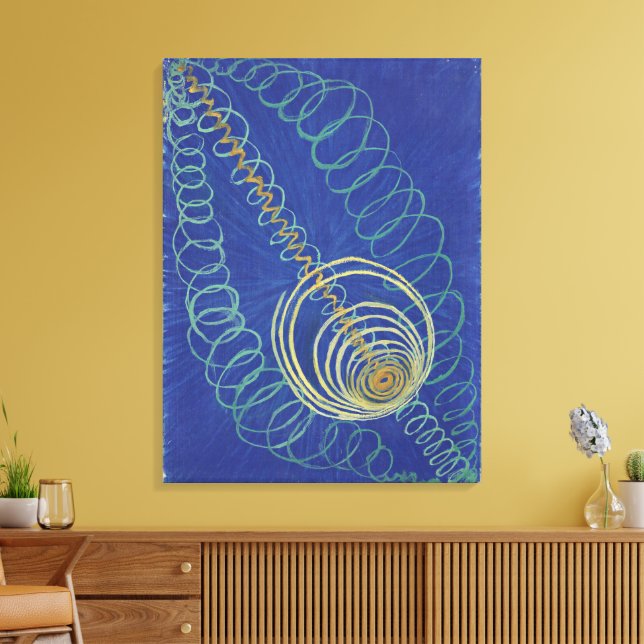 Hilma Af Klint, Primordial Chaos No16 Abstract Art Canvas Print (Insitu(LivingRoom))