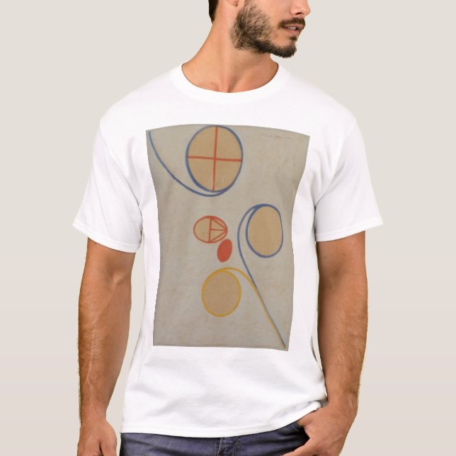 Hilma Af Klint, Seven Point Star No2, Abstract Art T-Shirt (Front)