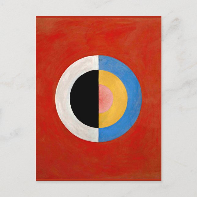 Hilma af Klint, Svanen, nr 17, colourful artwork Postcard (Front)