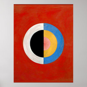 Hilma af Klint, Svanen, nr 17, colourful Poster